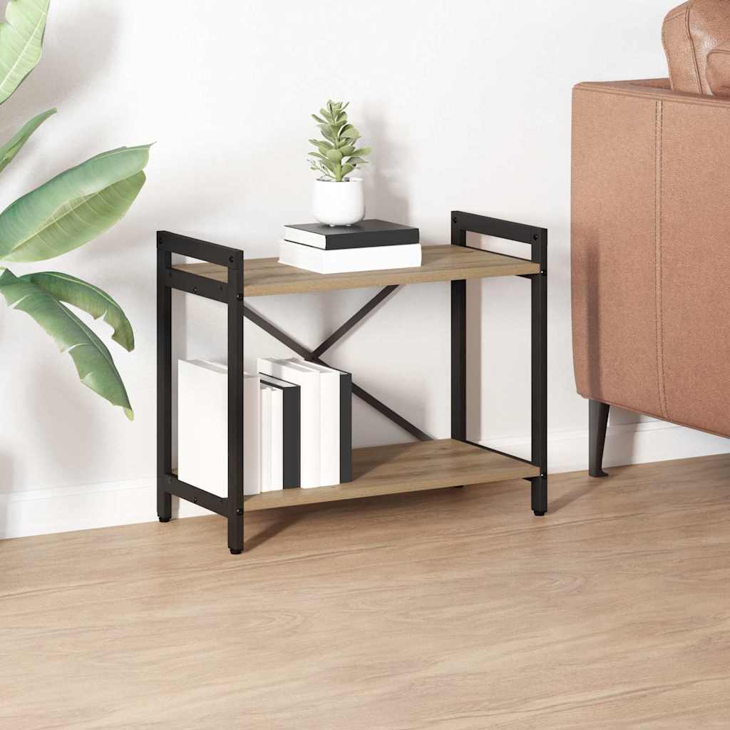 Bookcase Artisan oak 60 x 30 x 48.5 cm Engineered wood - Design Hut