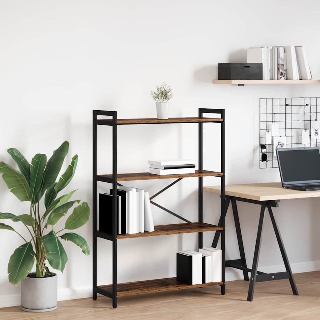 Bookcase Old wood 80 x 30 x 118 cm Engineered wood - Merkel Designers
