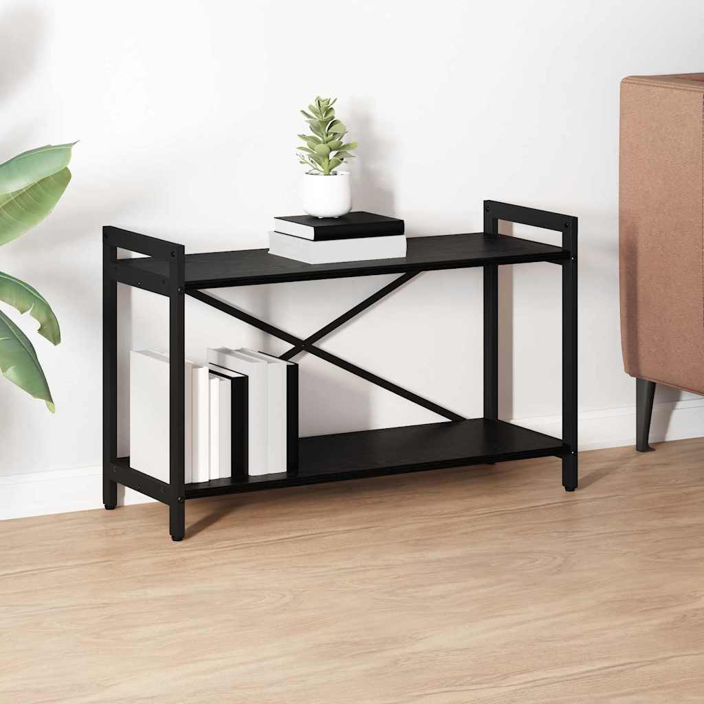 Bookcase Black oak 80 x 30 x 48.5 cm Engineered wood - Merkel Designers