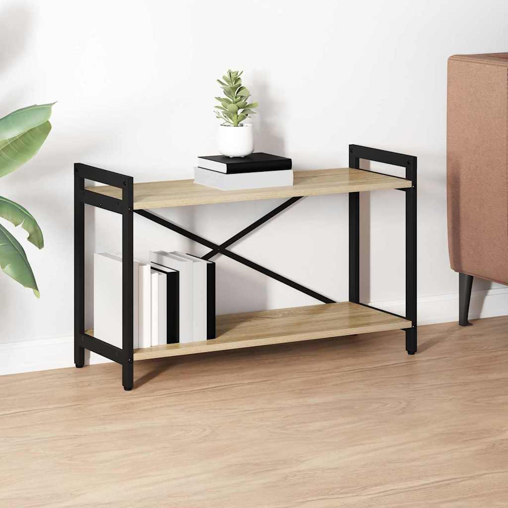 Bookcase Sonoma oak 80 x 30 x 48.5 cm Engineered wood - Merkel Designers