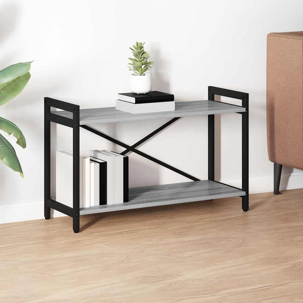 Bookcase Grey sonoma 80 x 30 x 48.5 cm Engineered wood - Merkel Designers