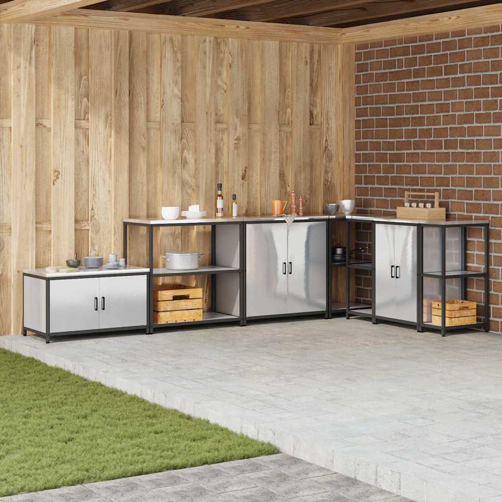 Kitchen Storage Shelf with Shelf Silver Stainless steel - Merlin Deals