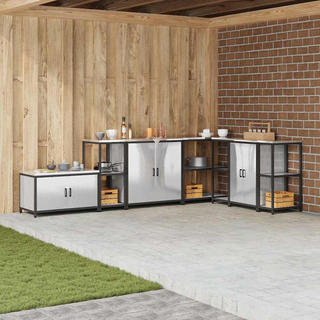 Kitchen Storage Shelf with Shelf Silver Stainless steel - All Things Good