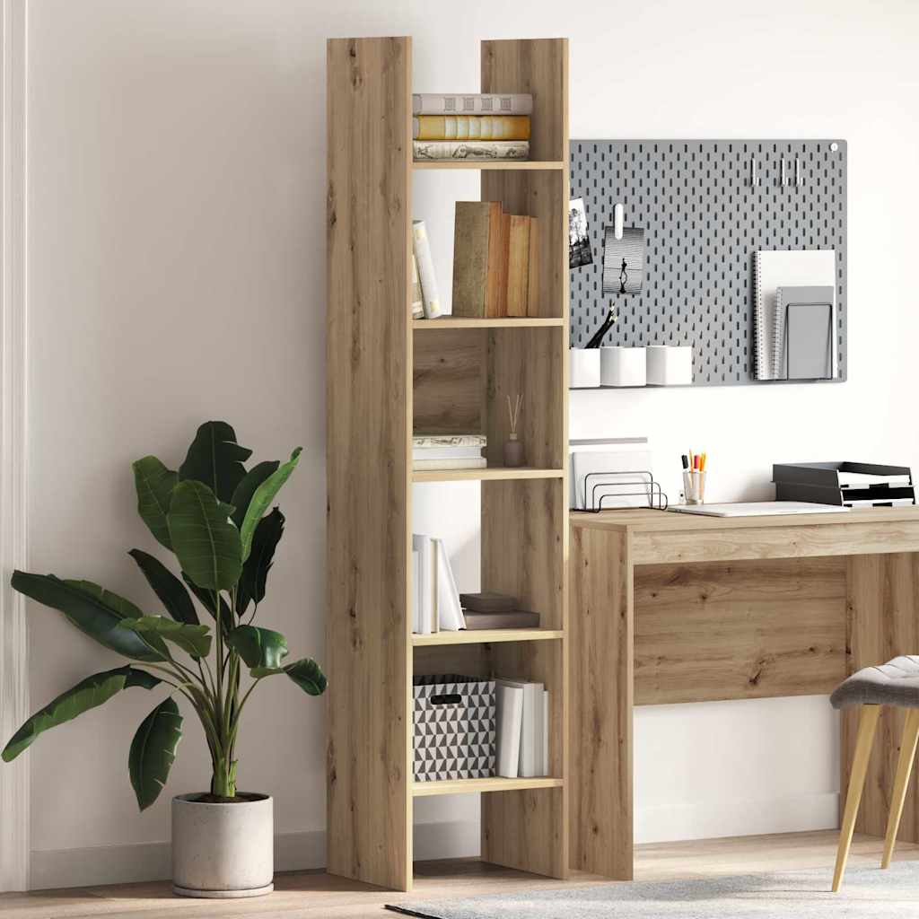 Book Cabinet Artisan oak 40 x 35 x 180 cm Engineered Wood - All Things Good