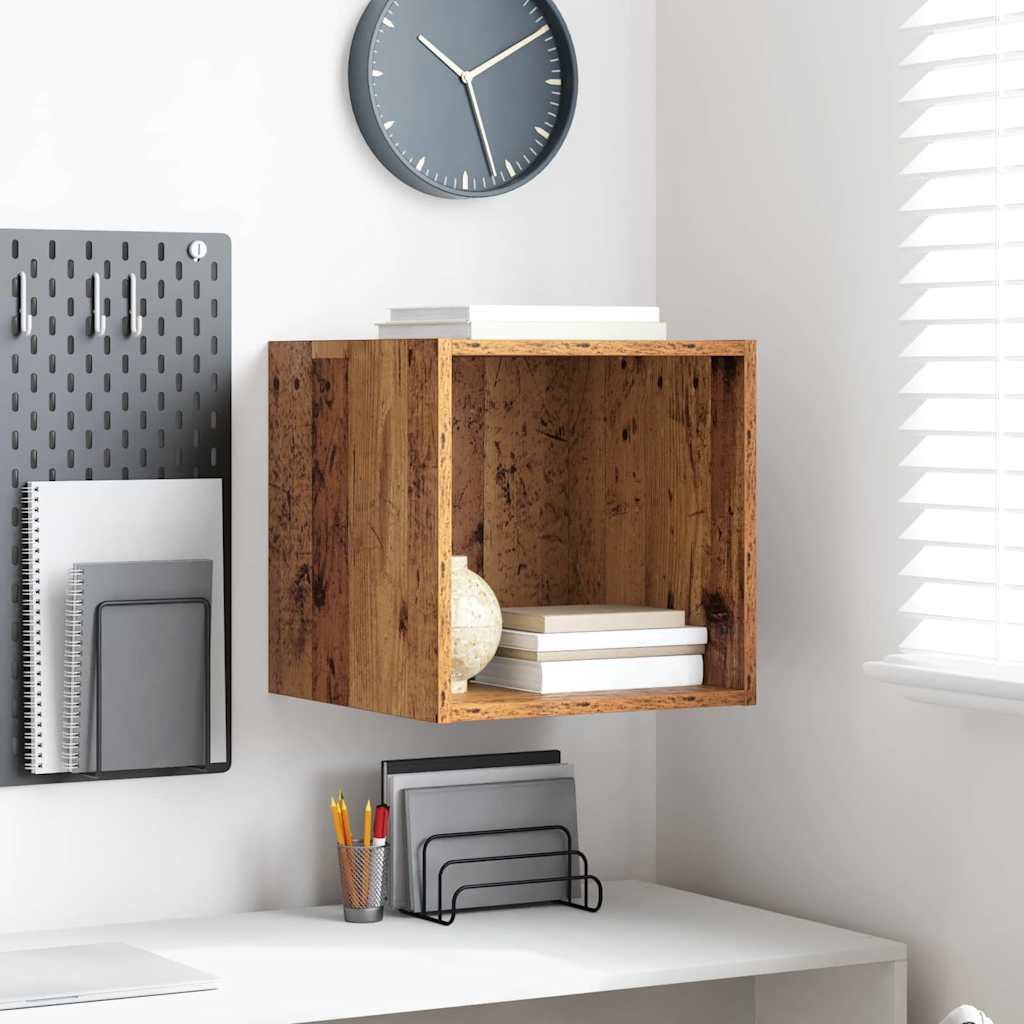 Wall Cabinet Old wood 37 x 37 x 37 cm Engineered wood - The Home Maker