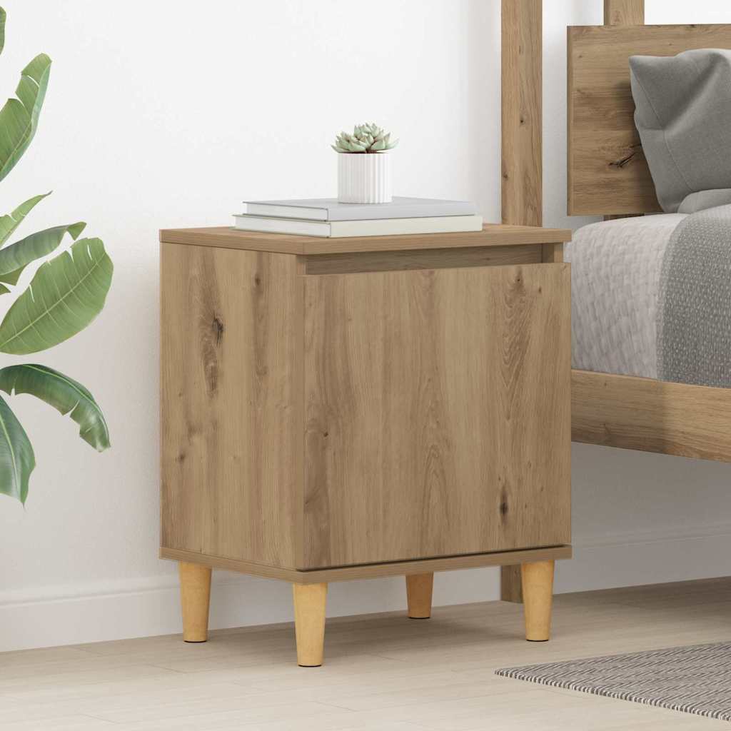 Artisan Oak Bedside Table Artisan oak MDF 40 x 30 x 50 cm - Brittle & Co
