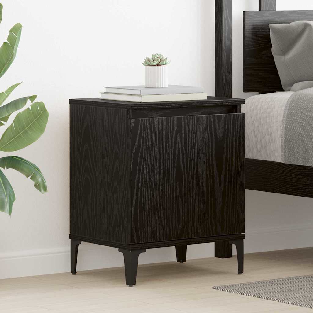 Black Oak Nightstand Black oak Engineered wood 40 x 30 x 50 cm - Tyrell & Tyrell