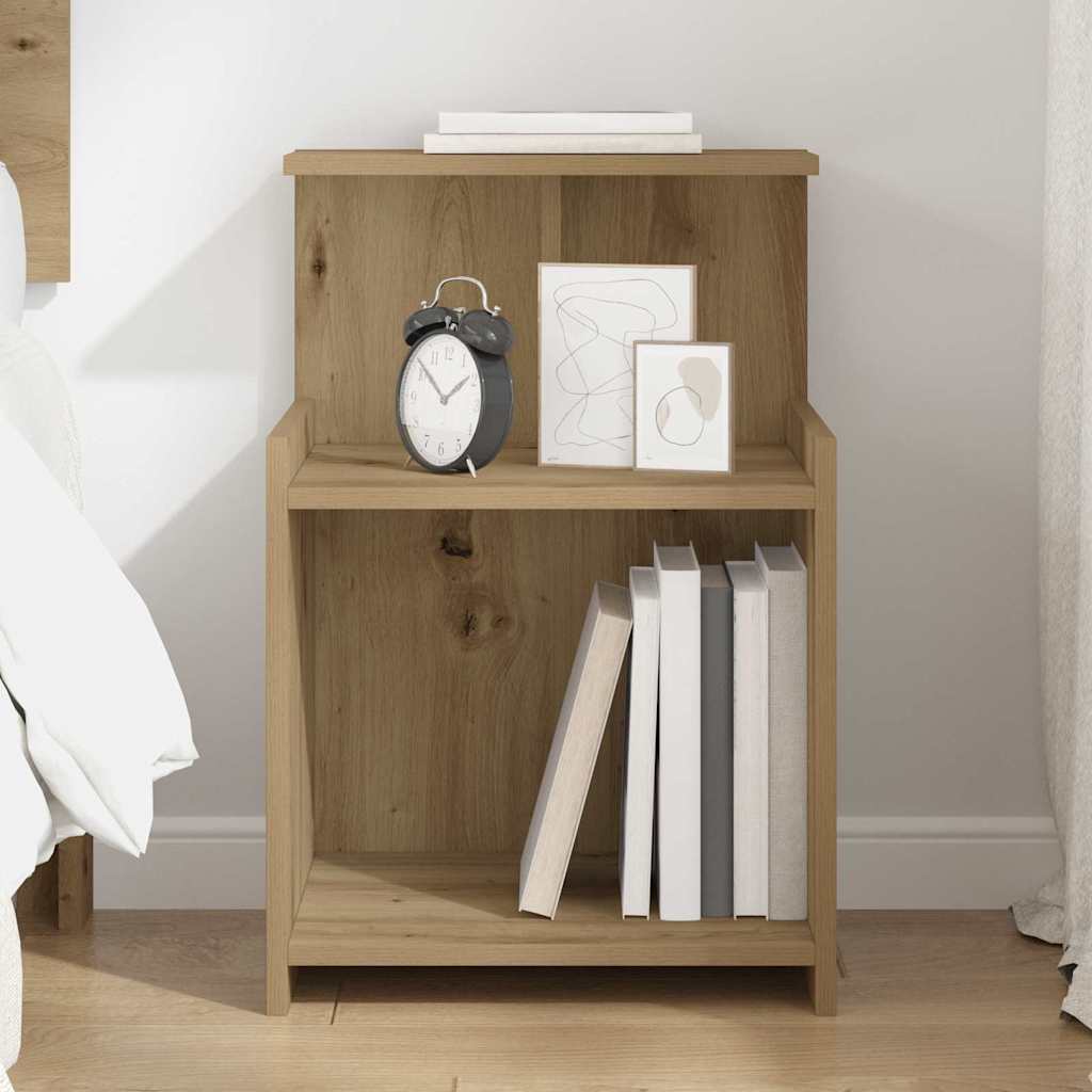 Bedside Cabinet - Artisan Oak - 40 x 35 x 60 cm - Engineered Wood - Decor Base