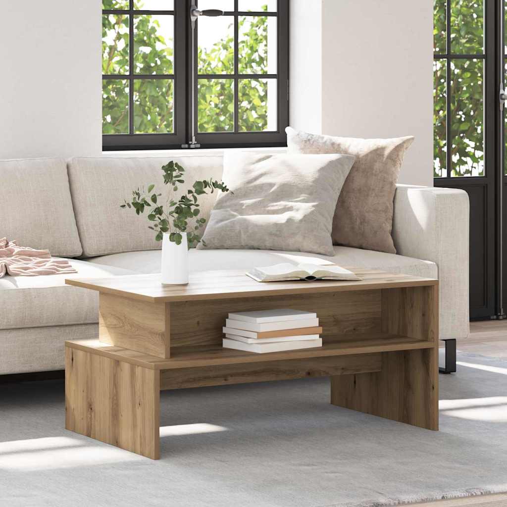 Coffee Table Artisan oak 90 x 55 x 42.5 cm Engineered wood - Charlotte Dunes