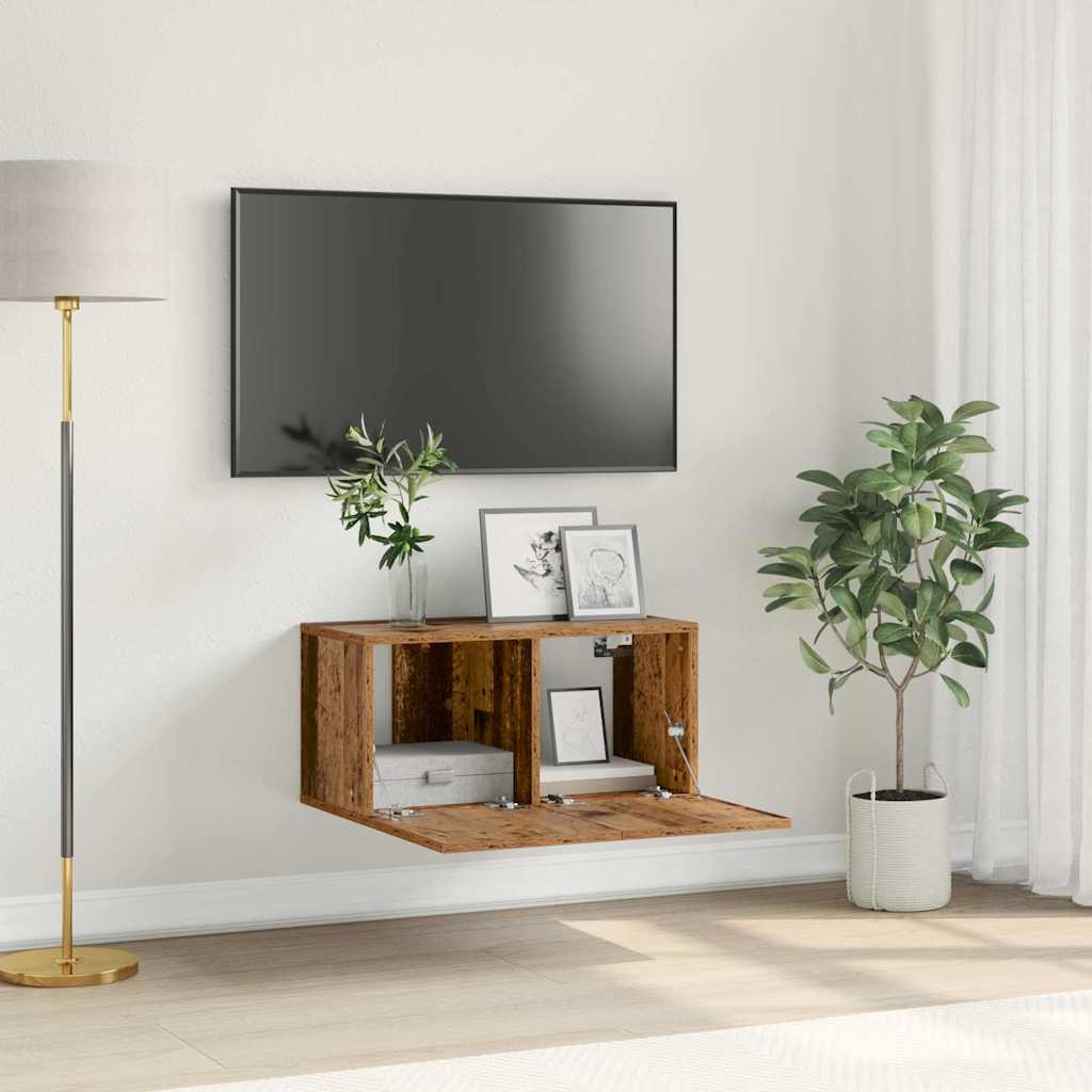 TV Cabinet Old Wood Particle board Medium TV Cabinet - Millennium Furniture