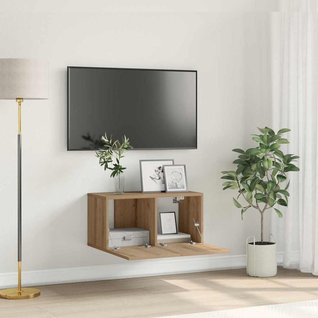 TV Cabinet Set Artisan Oak Engineered wood TV Cabinet Rectangular - Merkel Designers