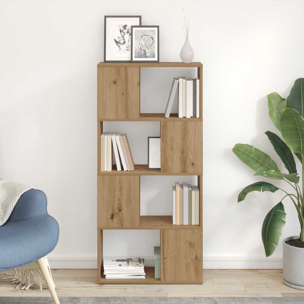TV Stand Artisan Oak Engineered Wood 60 cm x 24 cm x 124 cm - Design Hut