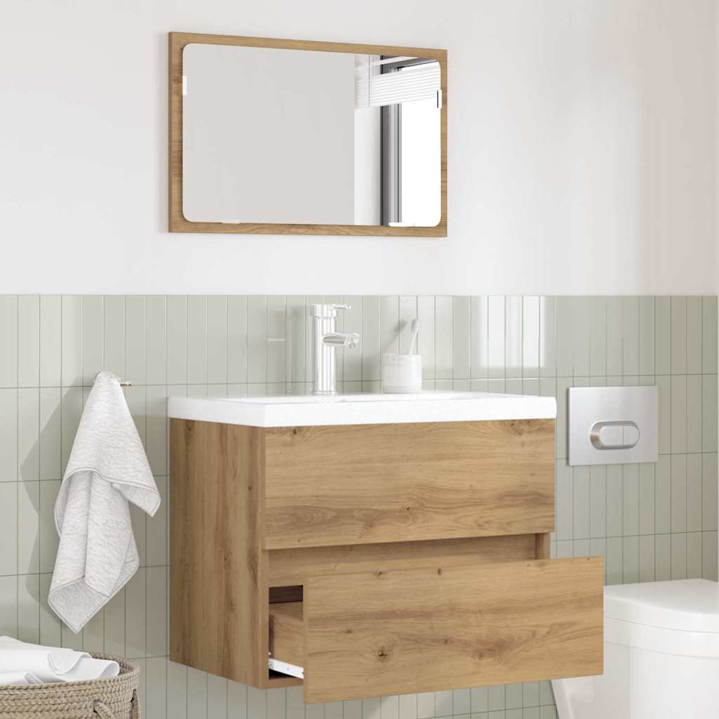 2 Piece Bathroom Furniture Set Artisan Oak Engineered Wood - Sid & Sam