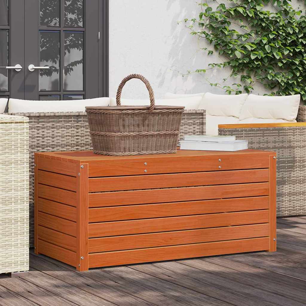 Garden Storage Box with Storage Wax brown 101 x 50.5 x 46.5 cm - Direct Imports