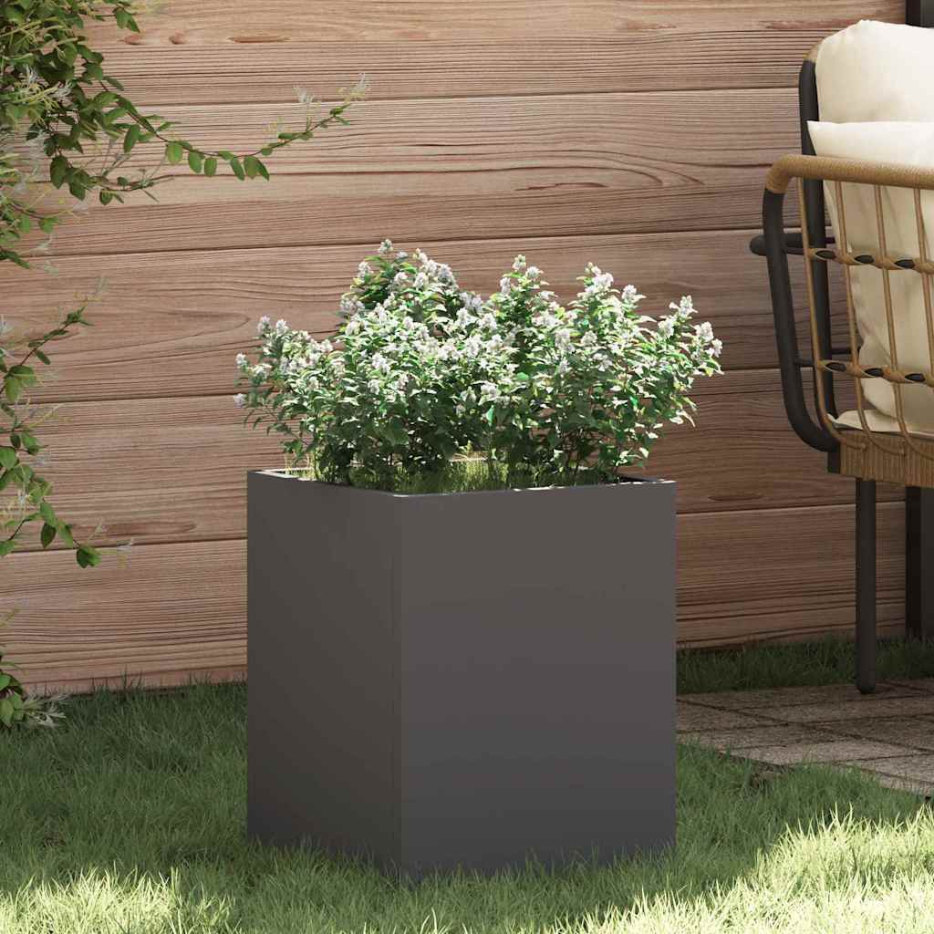 Garden Planter Black 32 x 32 x 40 cm Cold-rolled steel - Sid & Sam