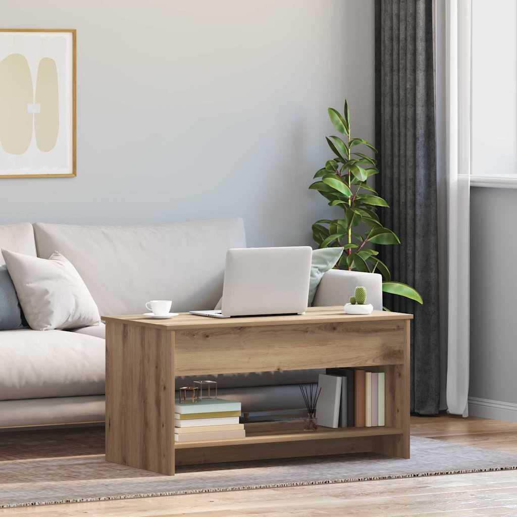 Coffee Table Artisan oak 102 x 50 x 52.5 cm Engineered wood - Sid & Sam