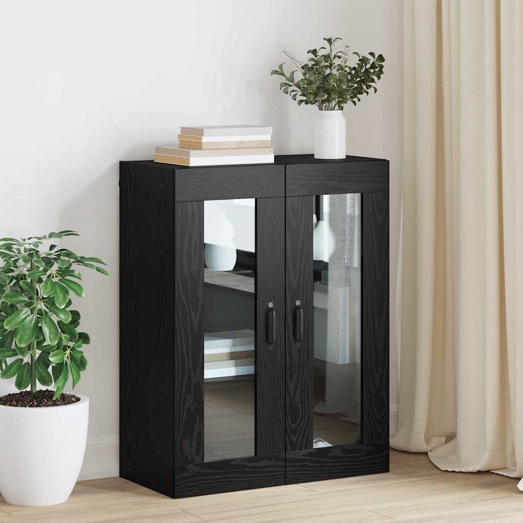 Hanging Wall Cabinet Black 69.5 x 34 x 90 cm Engineered wood - Design Hut