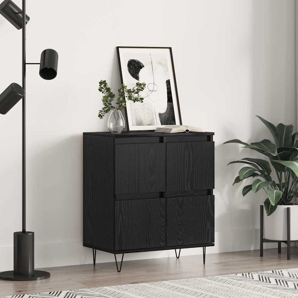 Sideboard Black 60 x 35 x 70 cm Engineered wood - Design Hut