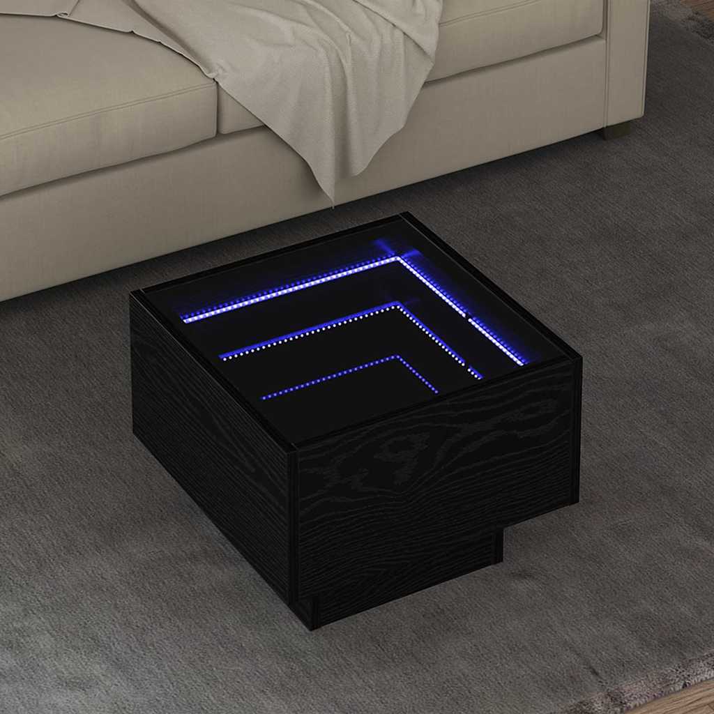 Coffee Table Black oak 40 x 40 x 30 cm Engineered wood - Brittle & Co
