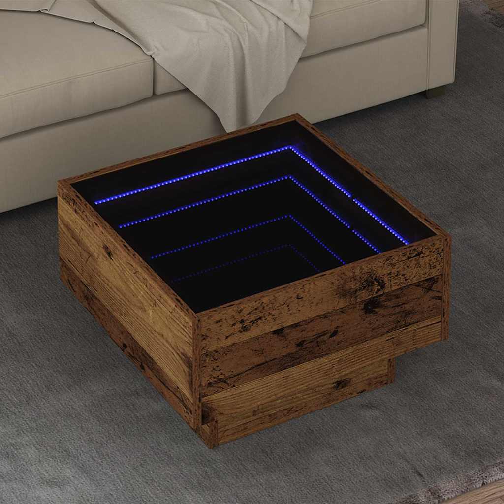 Coffee Table Old wood 50 x 50 x 30 cm Engineered wood - Casper Homes