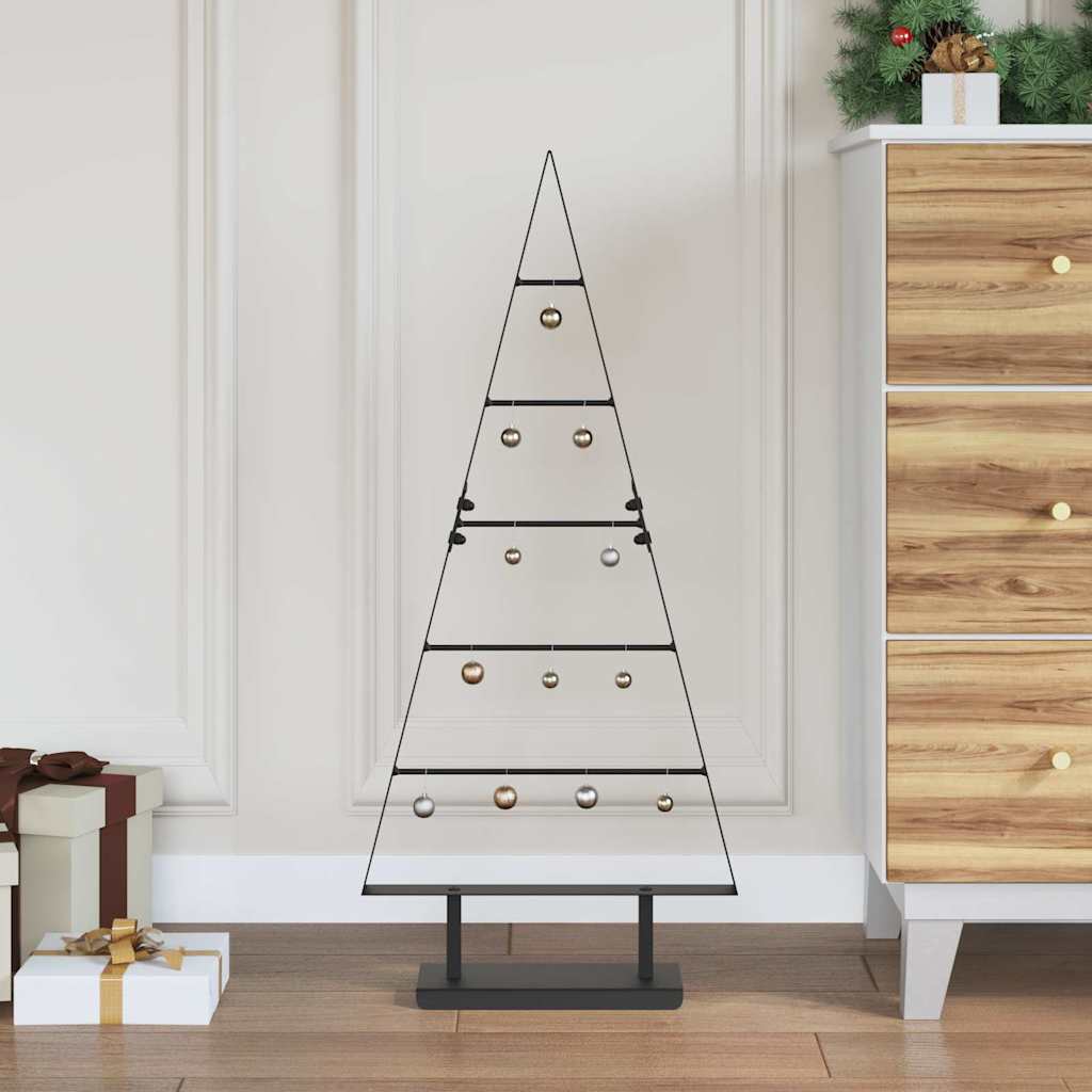 FLIXNOR Metal Christmas Tree with Stand Black 90 cm Steel - Discount Dealers