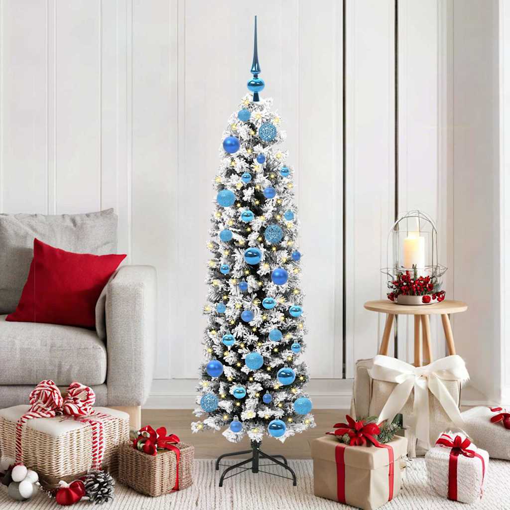 EVERIS Artificial Christmas Tree with 150 LEDs with Stand Green 150 cm - Casper Homes