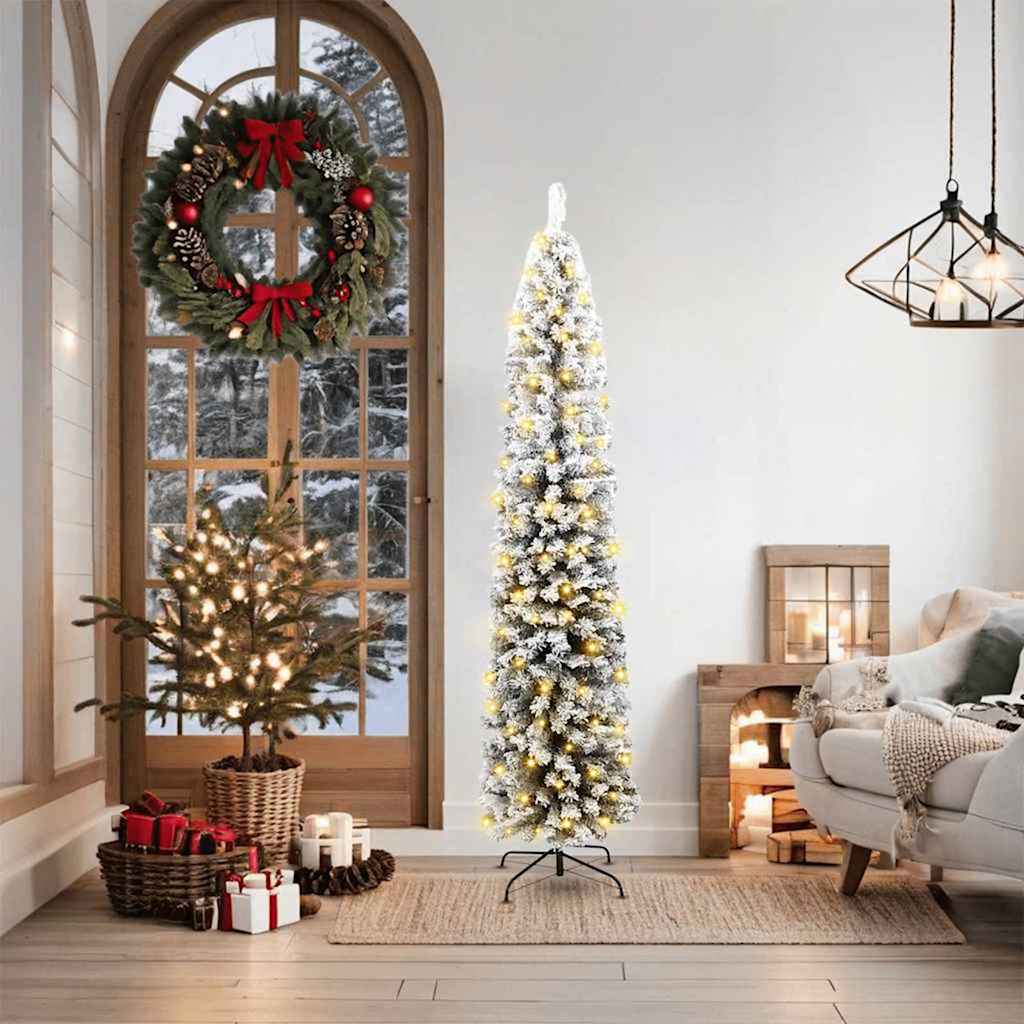 EVERIS Artificial Christmas Tree with 300 LEDs with Stand Green 180 cm - Decor Base
