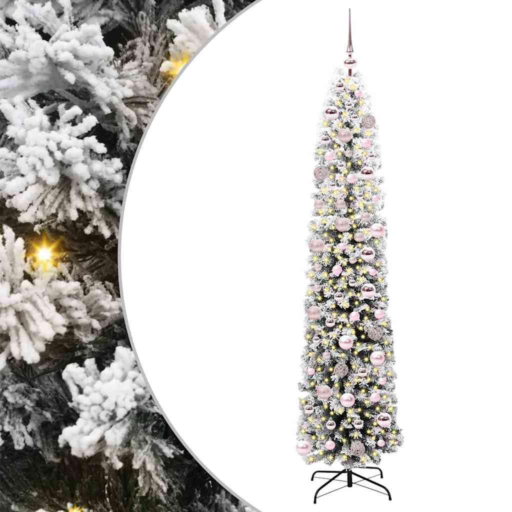 EVERIS Artificial Christmas Tree with 300 LEDs with Stand Green 180 cm - Merlin Deals