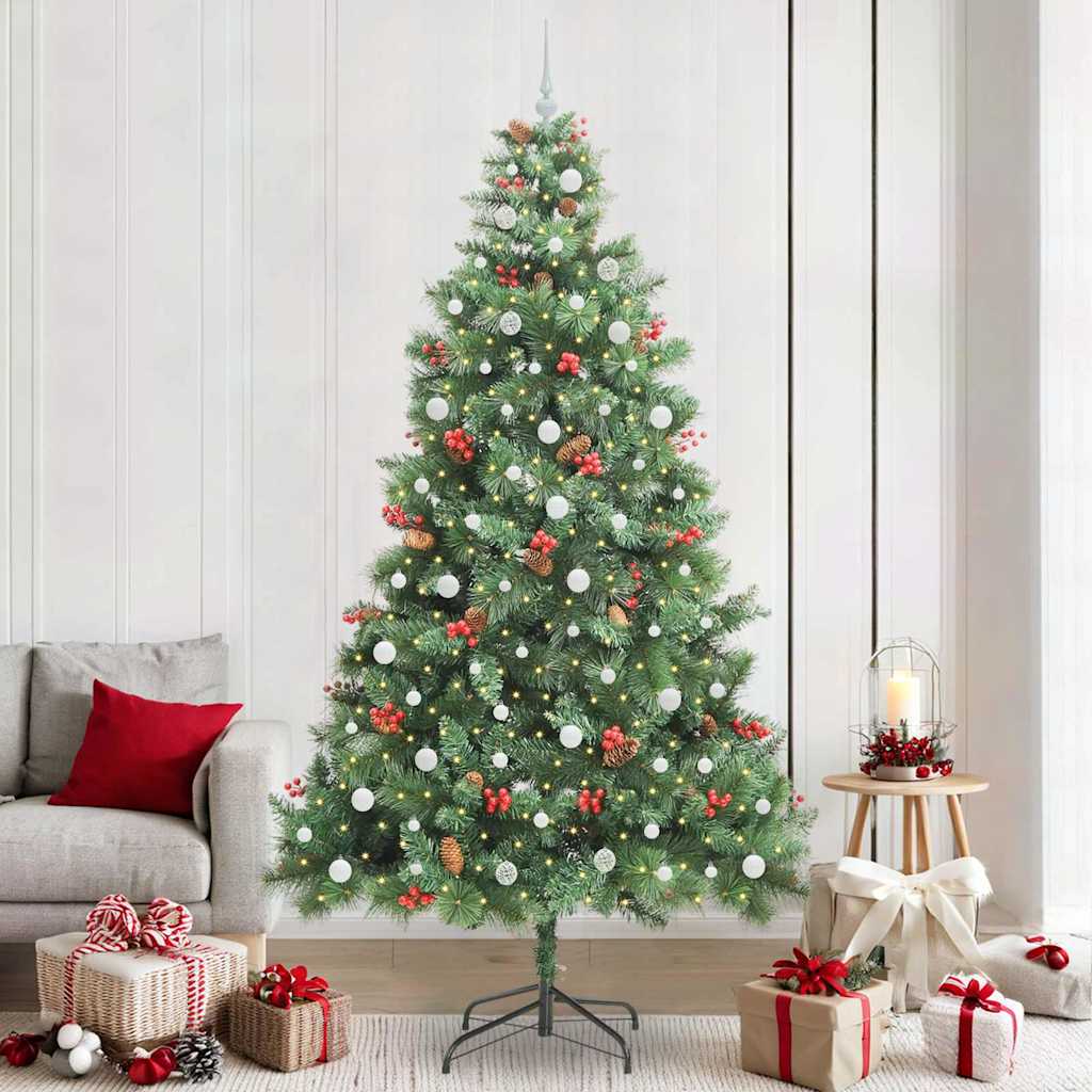 GLIMRA Artificial Christmas Tree Green 240 cm PVC and Metal - Merlin Deals