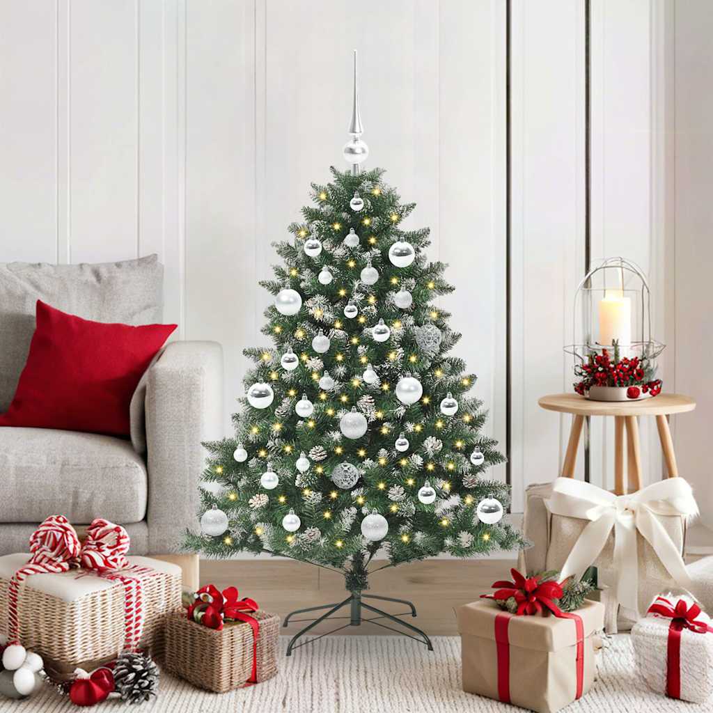EMVER Artificial Christmas Tree with 150 LEDs with Stand Green 120 cm - Merkel Designers