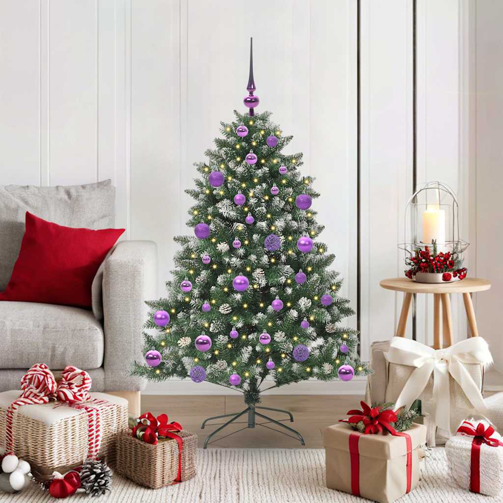 EMVER Artificial Christmas Tree with 150 LEDs with Stand Green 120 cm - Merlin Deals