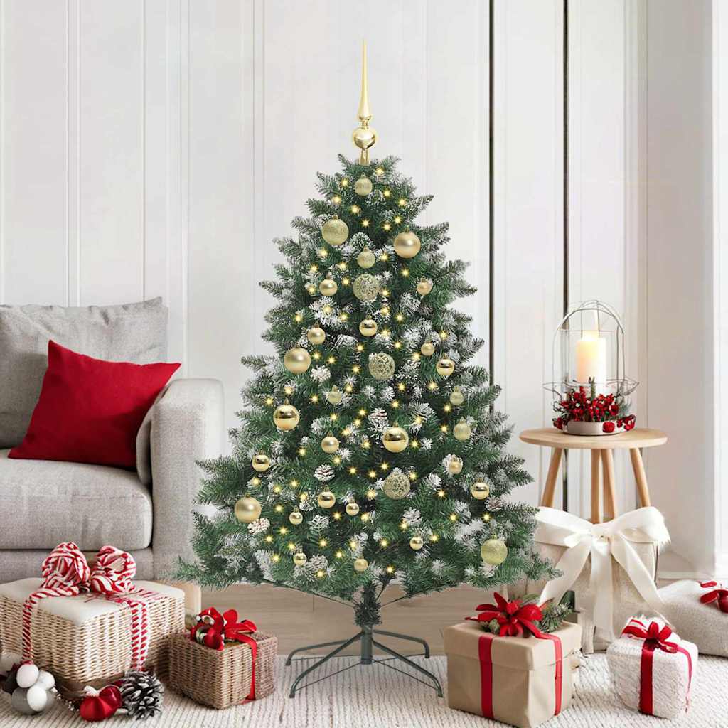 EMVER Artificial Christmas Tree with 150 LEDs with Stand Green 150 cm - Casper Homes