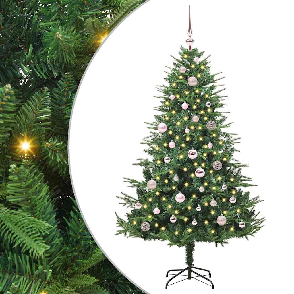 COSMER Artificial Pre-lit Christmas Tree with Ball Set Green 150 cm - All Things Good