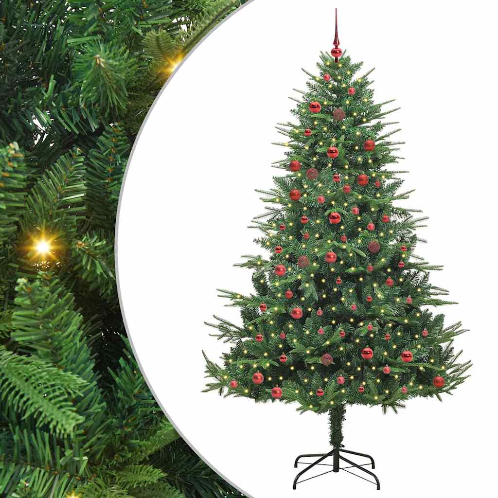 COSMER Artificial Pre-lit Christmas Tree with Ball Set Green 210 cm - Casper Homes