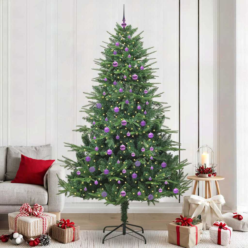 COSMER Artificial Pre-lit Christmas Tree with Ball Set Green 240 cm - All Things Good
