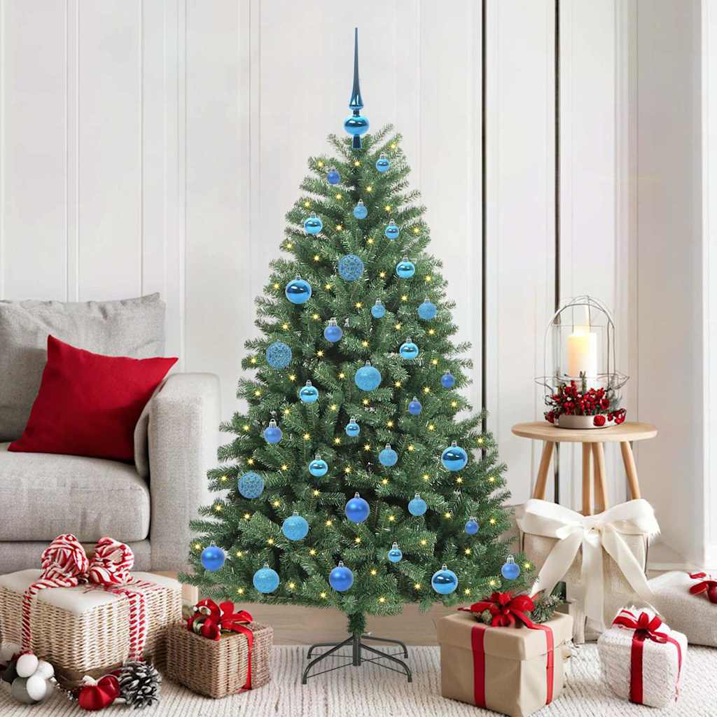 FELWIN Artificial Hinged Christmas Tree Green 150 cm PVC and Metal - Merkel Designers