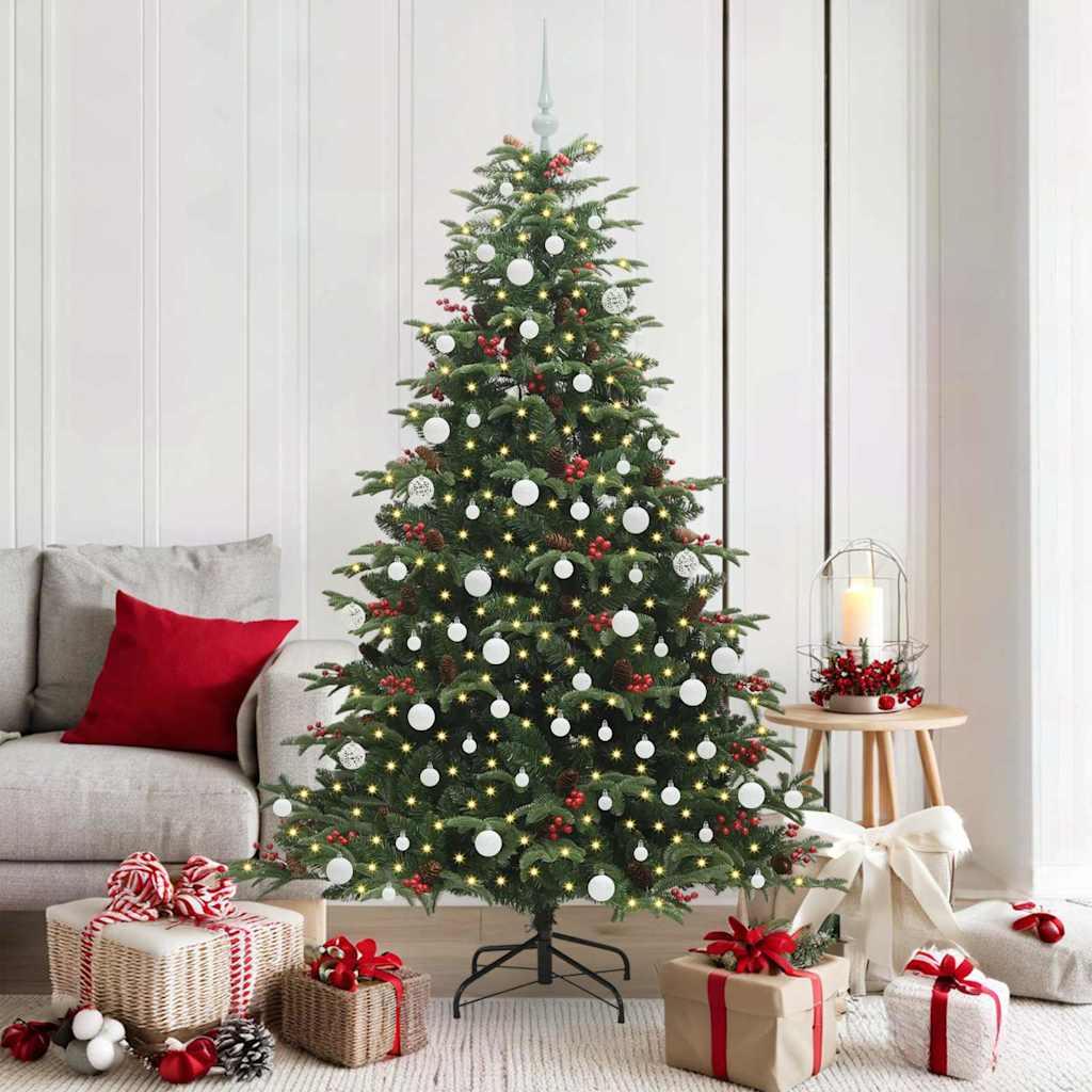 BLINCA Artificial Christmas Tree with 300 LEDs with Stand Green 180 cm - Casper Homes