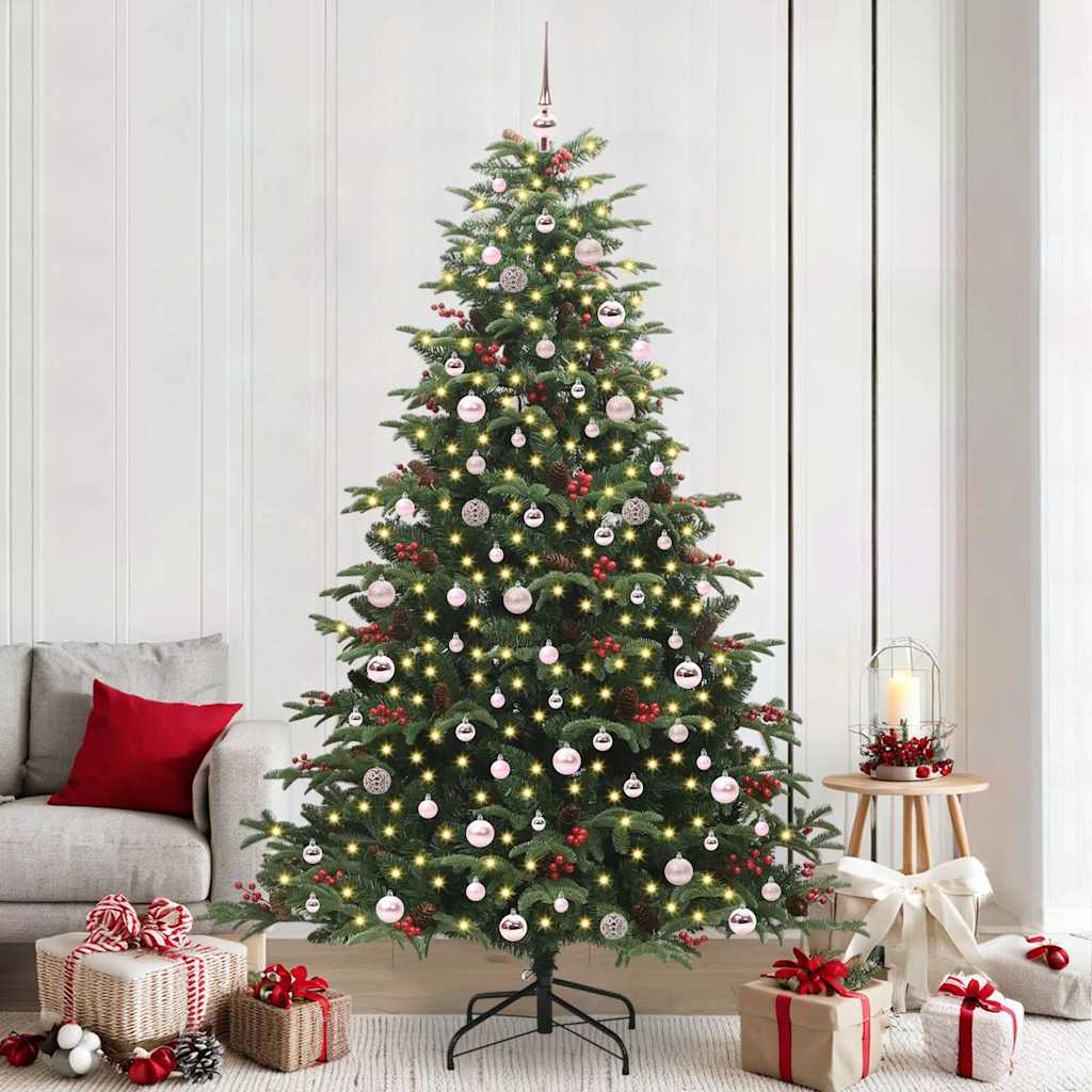 BLINCA Artificial Christmas Tree with 300 LEDs with Stand Green 240 cm - Casper Homes