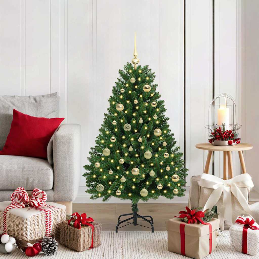 BRILAN Artificial Christmas Tree with Stand Green 120 cm PVC and Metal - Brittle & Co