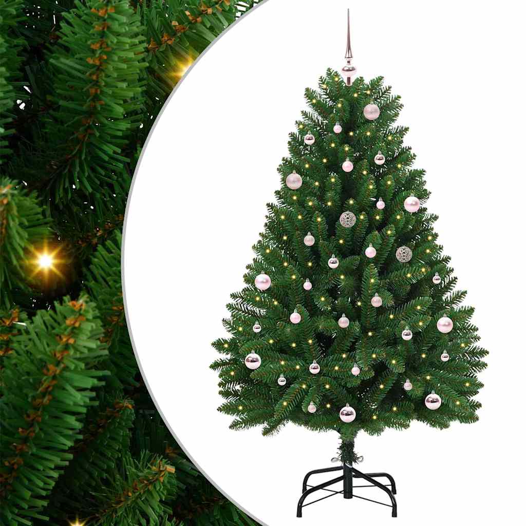 BRILAN Artificial Christmas Tree with Stand Green 150 cm PVC and Metal - Merkel Designers