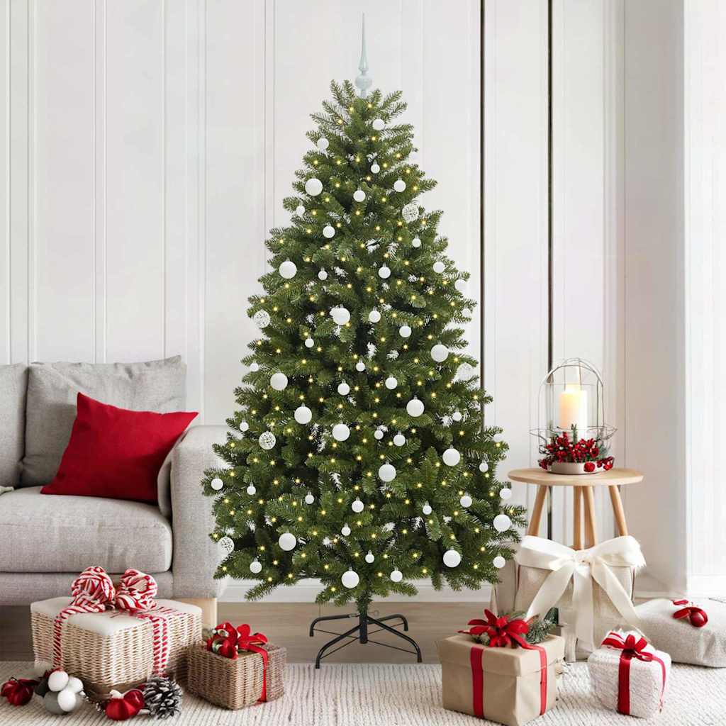 BRILAN Artificial Christmas Tree with Stand Green 180 cm PVC and Metal - Brittle & Co