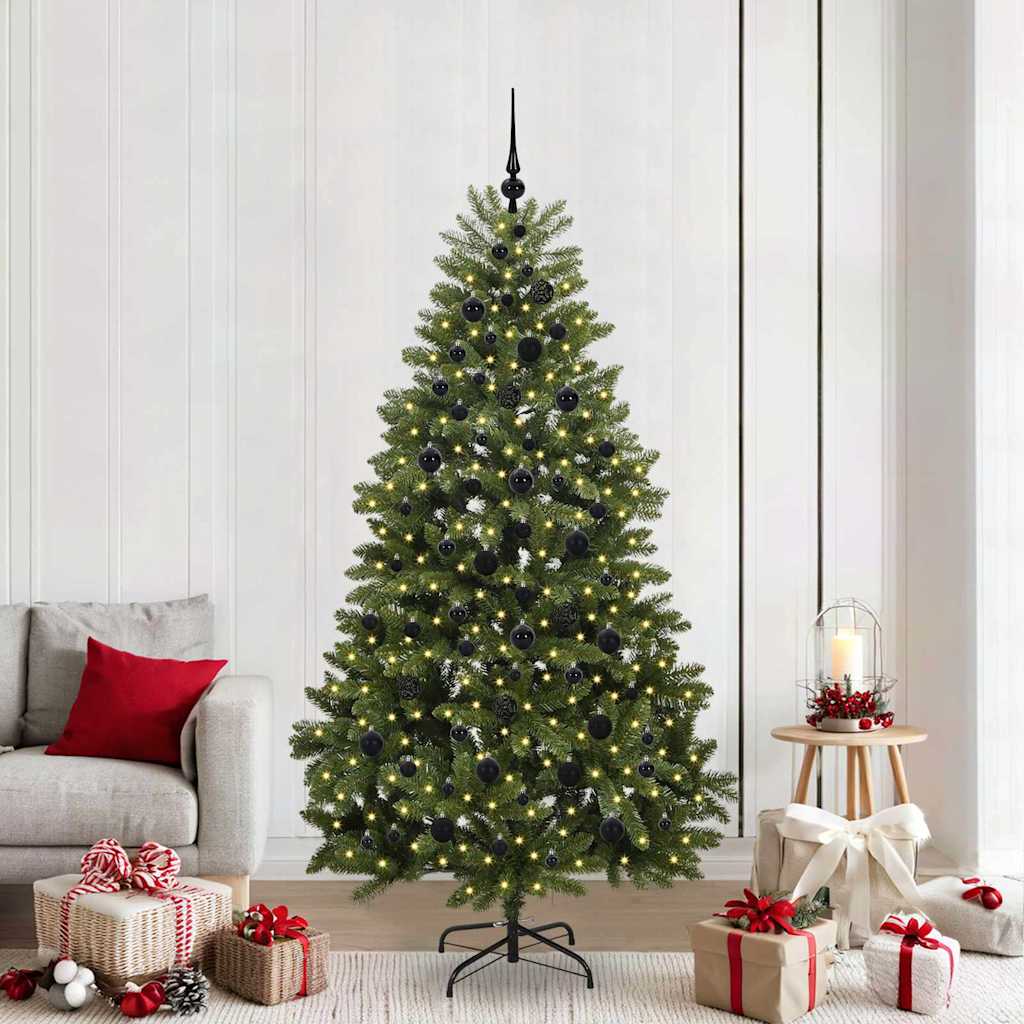 BRILAN Artificial Christmas Tree with Stand Green 210 cm PVC and Metal - Merkel Designers