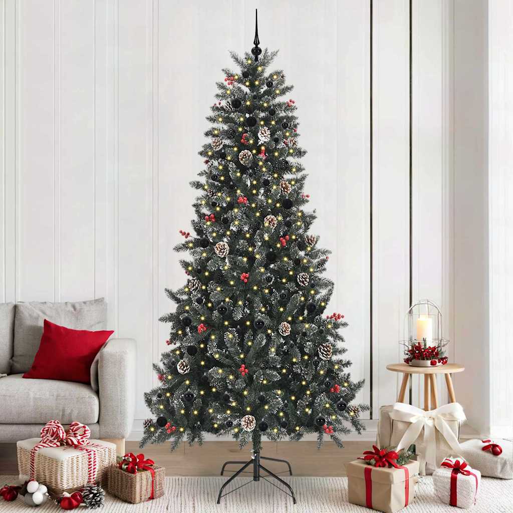 COZERA Artificial Christmas Tree with 300 LEDs with Stand Green 240 cm - Merlin Deals