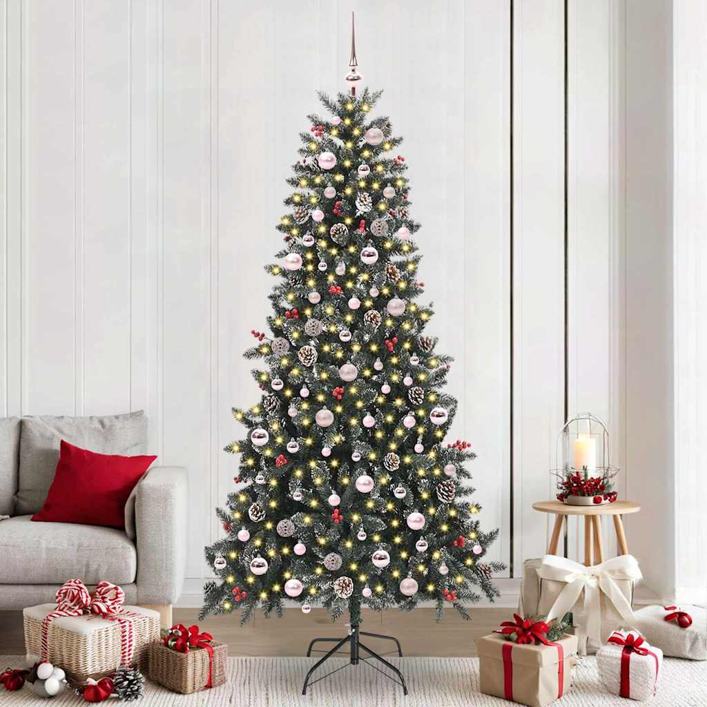 COZERA Artificial Christmas Tree with 300 LEDs with Stand Green 240 cm - Millennium Furniture
