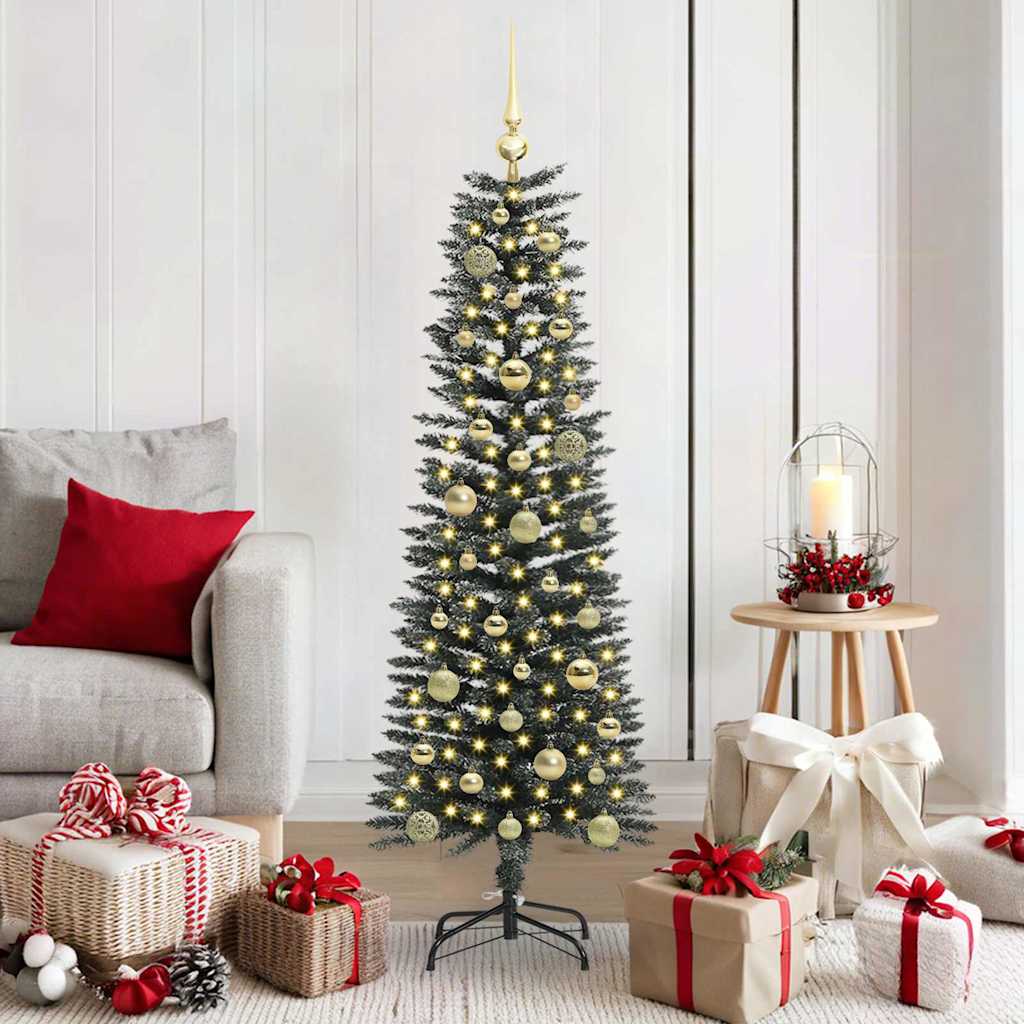 COZERA Artificial Christmas Tree with 150 LEDs with Stand Green 150 cm - Casper Homes