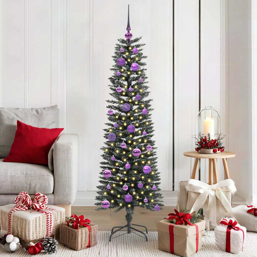 COZERA Artificial Christmas Tree with 150 LEDs with Stand Green 150 cm - Decor Base