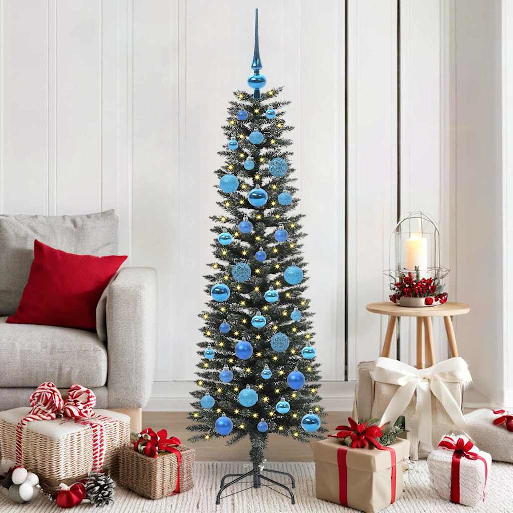 COZERA Artificial Christmas Tree with 150 LEDs with Stand Green 150 cm - Design Hut