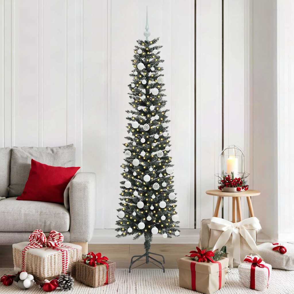 COZERA Artificial Christmas Tree with 300 LEDs with Stand Green 180 cm - Style and Chic