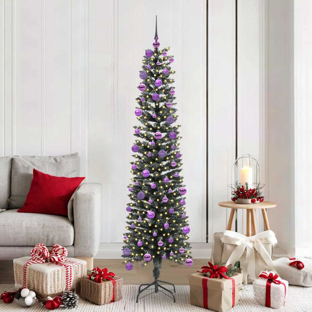 COZERA Artificial Christmas Tree with 300 LEDs with Stand Green 180 cm - Unbeatable Bargains