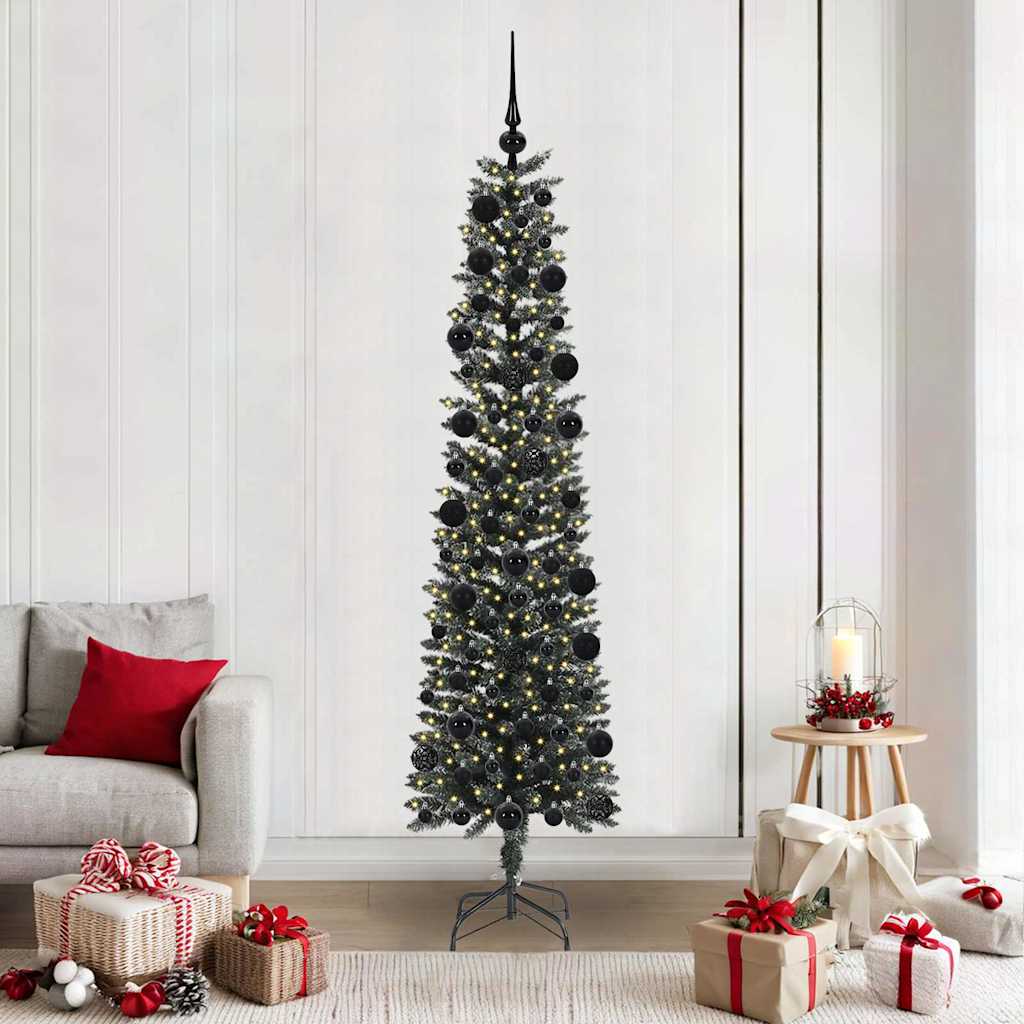 COZERA Artificial Christmas Tree with 300 LEDs with Stand Green 210 cm - Design Hut